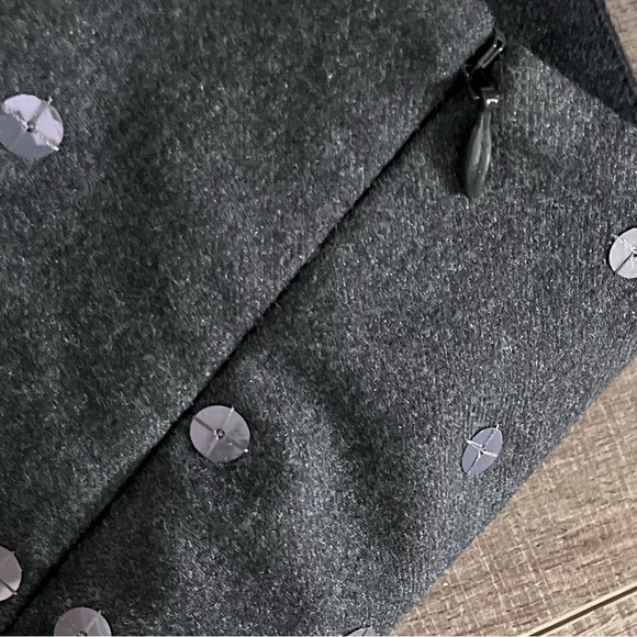 Brunello Cucinelli charming sequin gray knee length pencil skirt Italy 40 , 4 - Picture 3 of 4